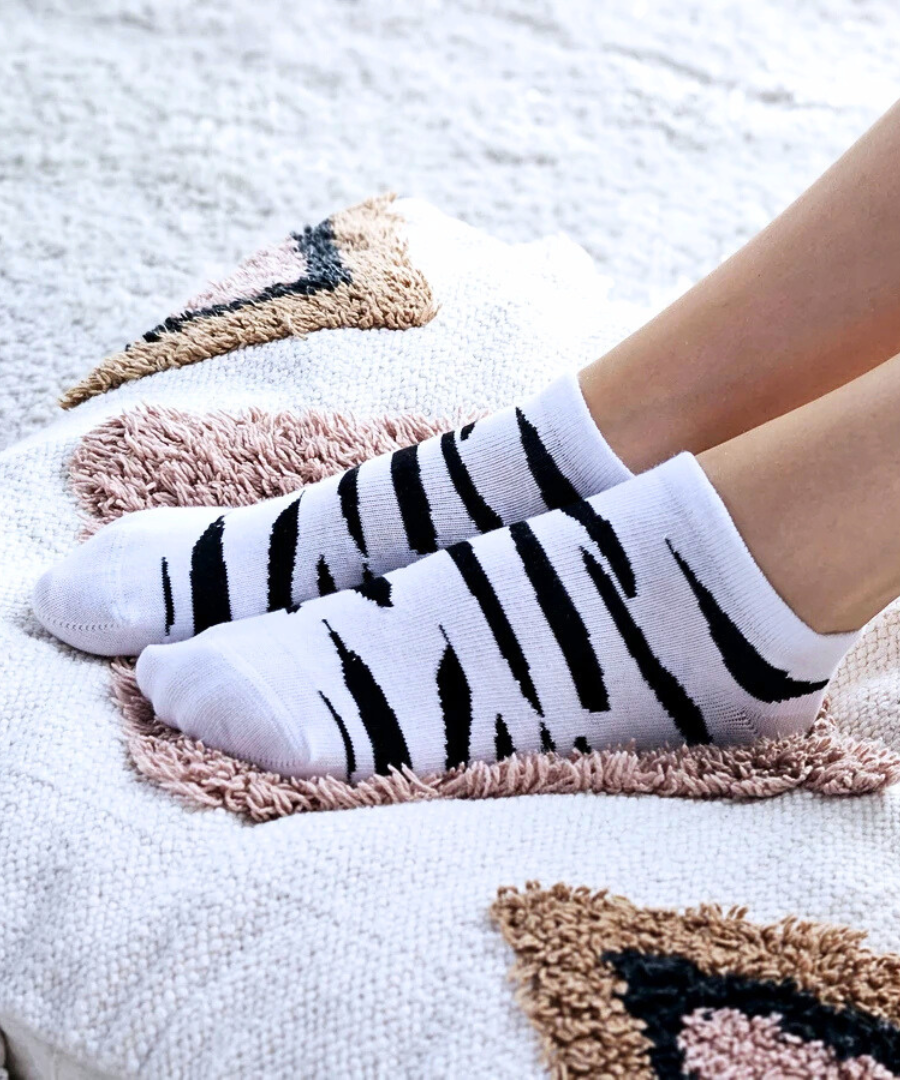 Stopki damskie- zebra