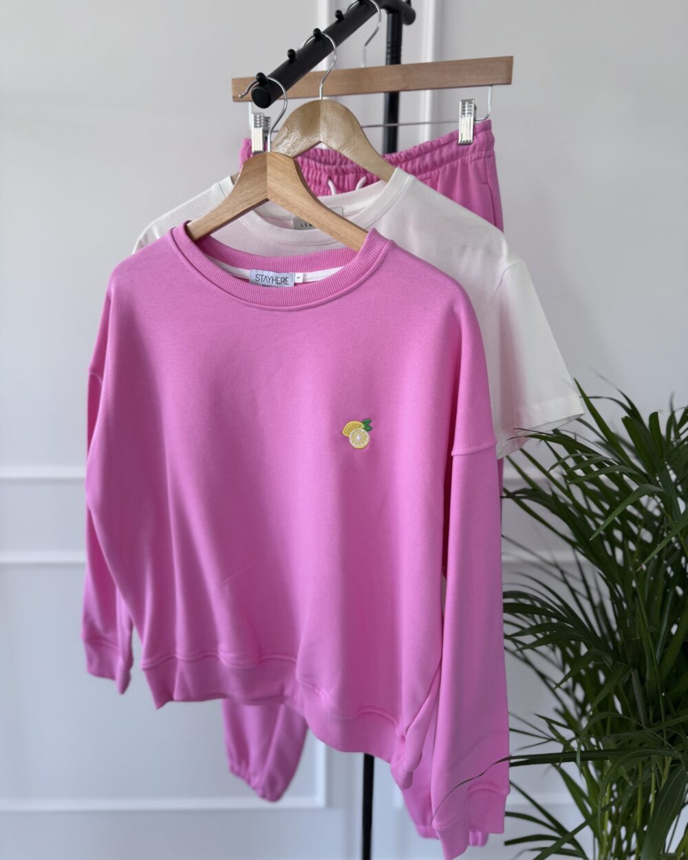 Bluza damska dresowa Classic- barbie