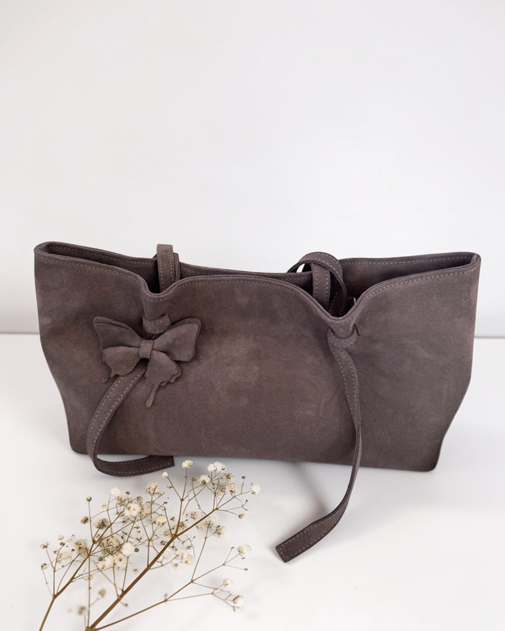 Damska torebka skórzana Luna- taupe